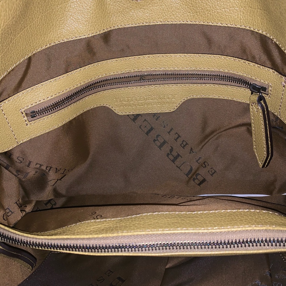 💯Burberry Prorsum Covington Lg Raffia Gr Leather - Picture 7 of 11